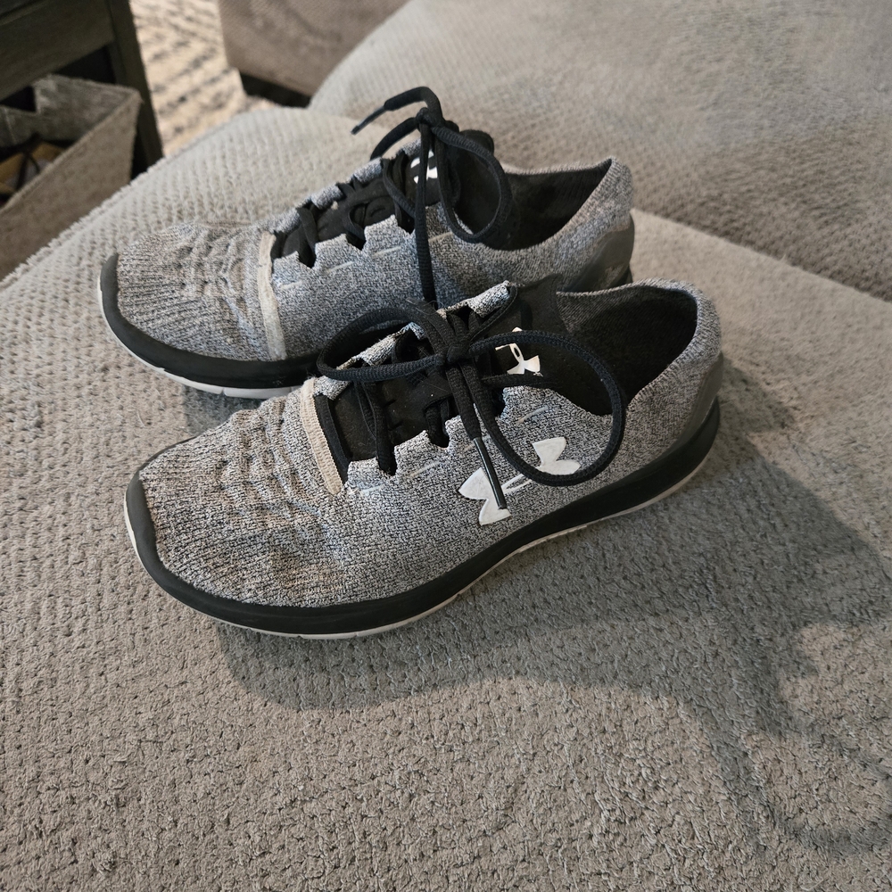 Under Armour Black and Gray Athletic Shoes